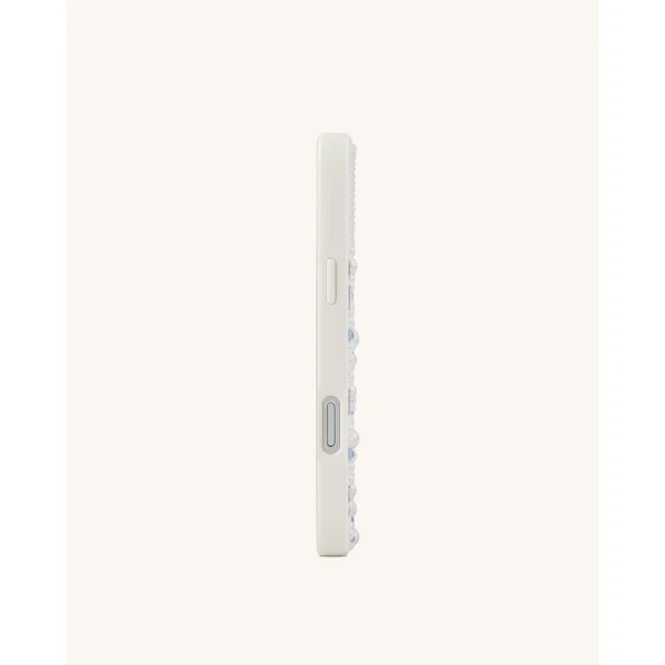 JW PEI Crab Pattern Faux Pearl Phone Case in White | Phone Cases | Luxury Shoes 