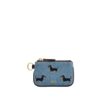 JW PEI Dachshund Embroidered Denim Coin Purse in Blue JW PEI Dachshund Embroidered Denim Coin Purse in Blue | Wallets & Purses | Luxury Shoes
