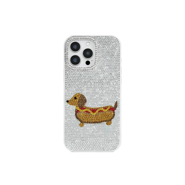 JW PEI Dachshund Hot Dog Phone Case in White | Phone Cases | Luxury Shoes 