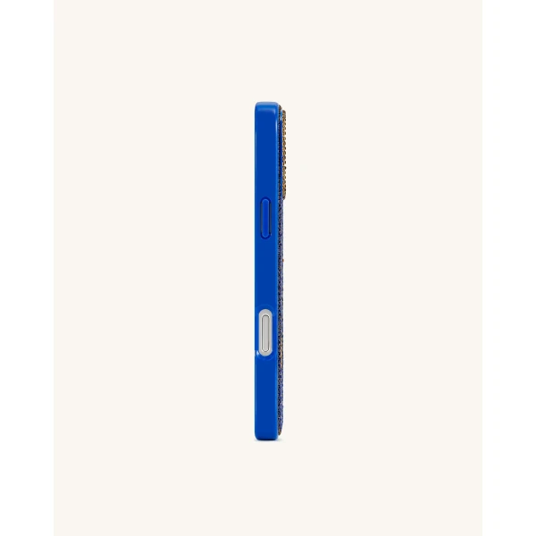 JW PEI Dachshund with Flower Phone Case in Multicolor Blue | Phone Cases | Luxury Shoes 