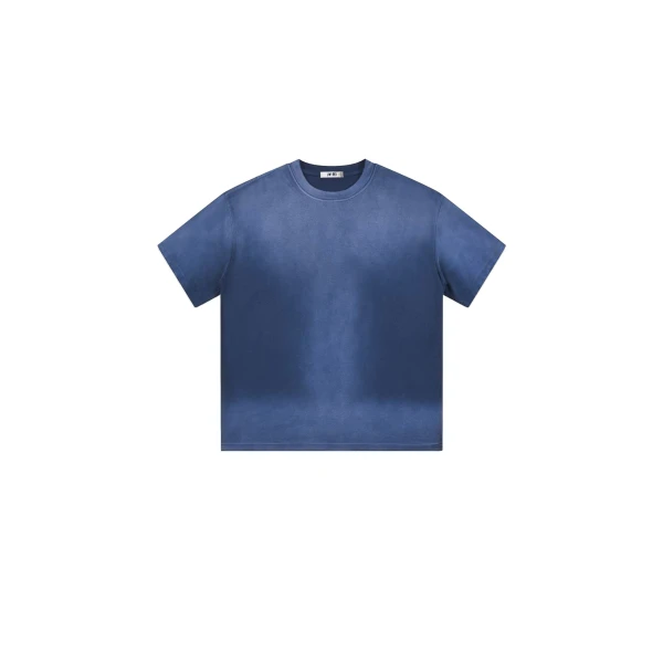 Essential Acid Wash Boxy Tee in Vintage Blue