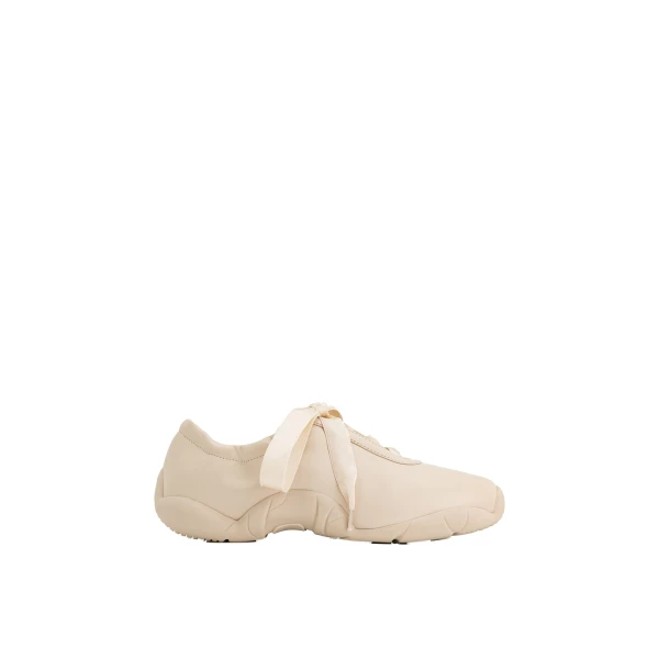 JW PEI Flavia Ballerina Sneakers in Apricot | Sneakers | Luxury Shoes 