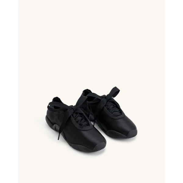 JW PEI Flavia Ballerina Sneakers in Black | Sneakers | Luxury Shoes 