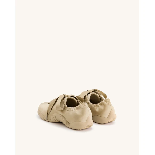 JW PEI Flavia Ballerina Sneakers in Brown | Sneakers | Luxury Shoes 