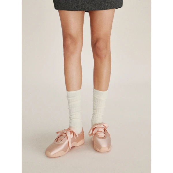 JW PEI Flavia Ballerina Sneakers in Pink | Sneakers | Luxury Shoes 