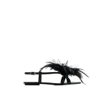 JW PEI Fluffy Flats Sandals in Black | Sandals | Luxury Shoes 