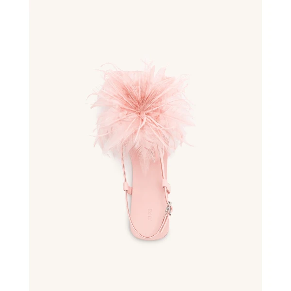 JW PEI Fluffy Flats Sandals in Pink Beige | Sandals | Luxury Shoes 