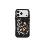 JW PEI Fox Crystal Embellished Phone Case in Black | Phone Cases | Luxury Shoes 