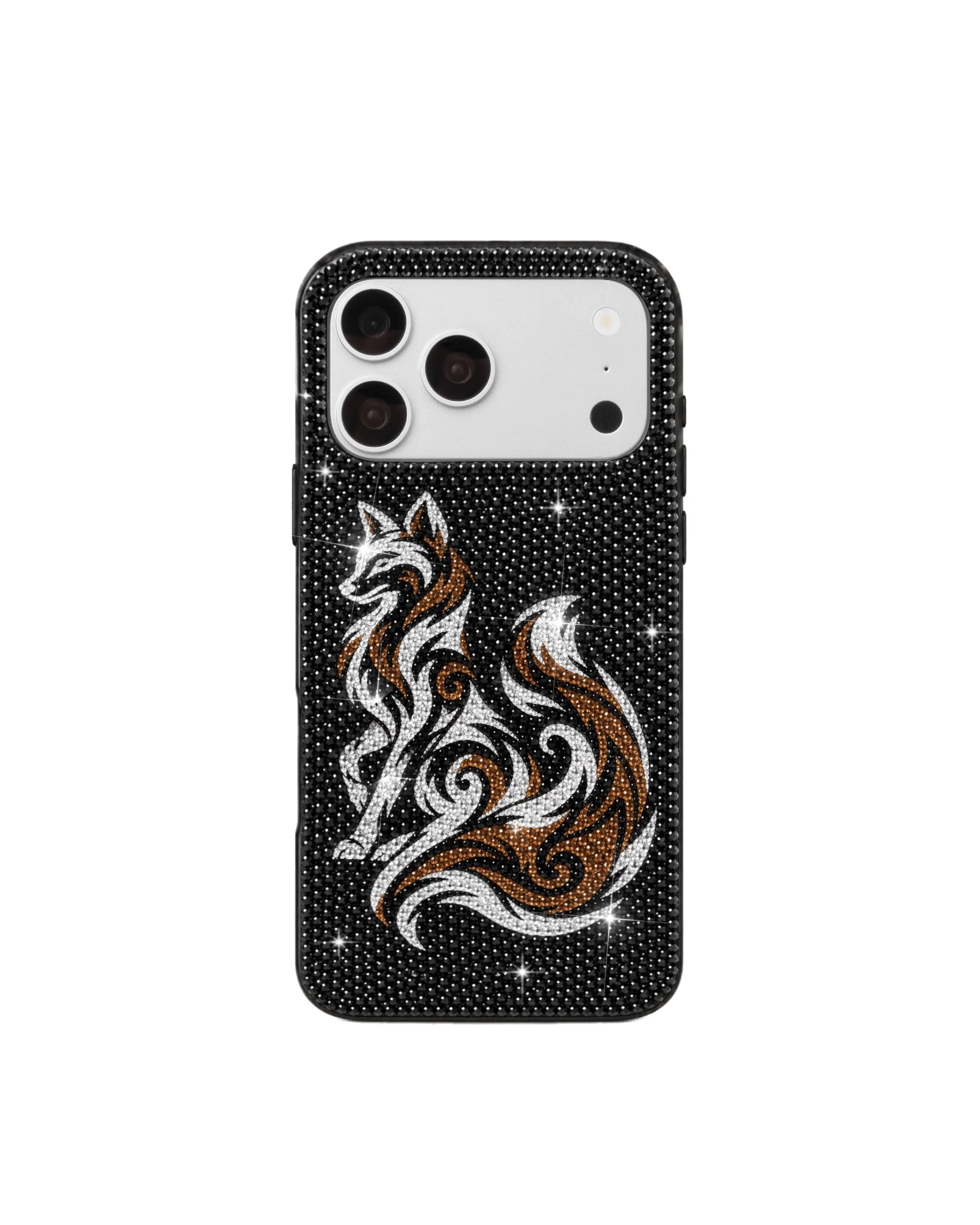 JW PEI Fox Crystal Embellished Phone Case in Black JW PEI Fox Crystal Embellished Phone Case in Black | Phone Cases | Luxury Shoes