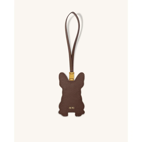 JW PEI French Bulldog Bag Charm in Brown | Bag Charms | Luxury Shoes 