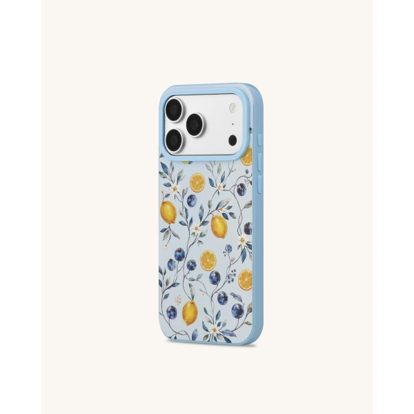 JW PEI Fruity Blossom Blueberry Lemon Phone Case in Blue | Phone Cases | Luxury Shoes 