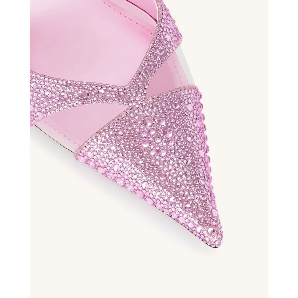 JW PEI Haidi Artificial Crystal Pumps in Pink | Heels | Luxury Shoes 