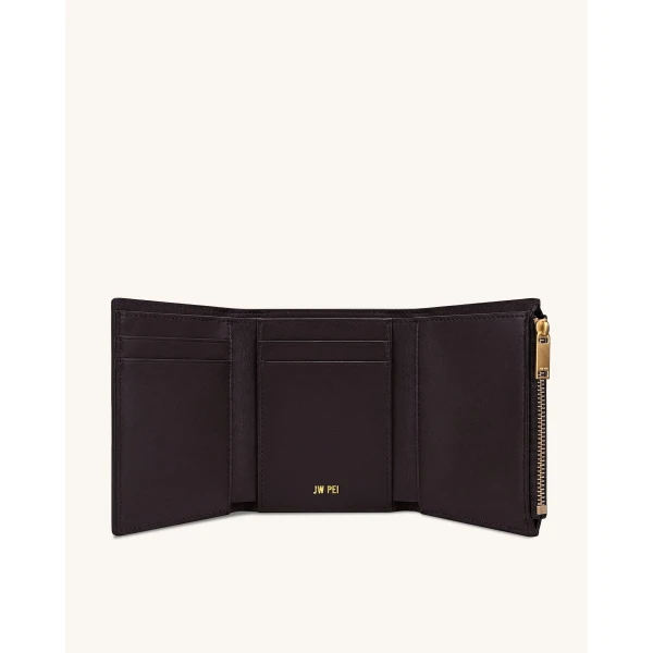 JW PEI Hana Hardware Wallet in Dark Brown | Wallets & Purses | Luxury Shoes 