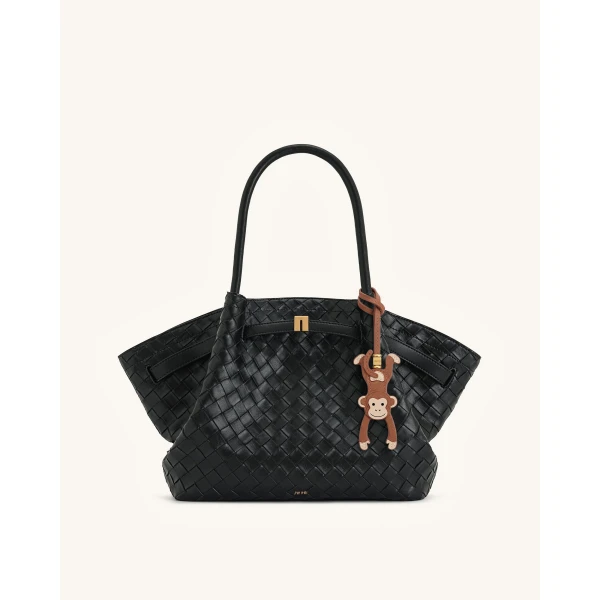 JW PEI Hanging Monkey Bag Charm in Brown | Bag Charms | Luxury Shoes 