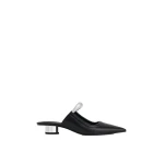 JW PEI Helena Pierced Mules in Black | Mules | Luxury Shoes 