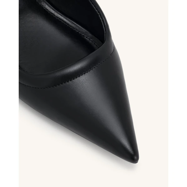 JW PEI Helena Pierced Mules in Black | Mules | Luxury Shoes 