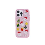 JW PEI Holiday Icons Artificial Crystal Phone Case in Pink | Phone Cases | Luxury Shoes 