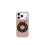 JW PEI Holiday Wreath Bling Phone Case in Gold | Phone Cases | Luxury Shoes 