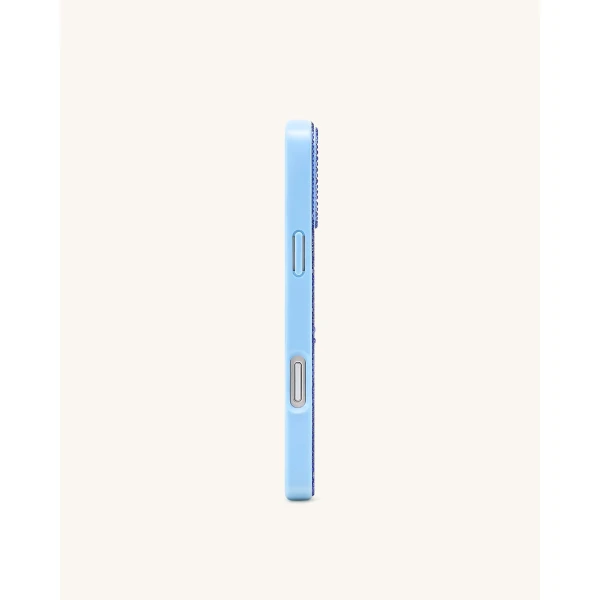 JW PEI Holiday Wreath Bling Phone Case in Light Blue | Phone Cases | Luxury Shoes 