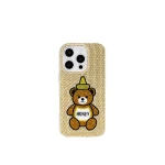 JW PEI Honey Bear Artificial Crystal Phone Case in Neutral | Phone Cases | Luxury Shoes 