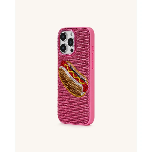 JW PEI Hot Dog Phone Case in Multicolor Pink | Phone Cases | Luxury Shoes 