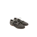 JW PEI Iria Lace-Up Ballet Flats in Dark Grey JW PEI Iria Lace-Up Ballet Flats in Dark Grey | Flats | Luxury Shoes