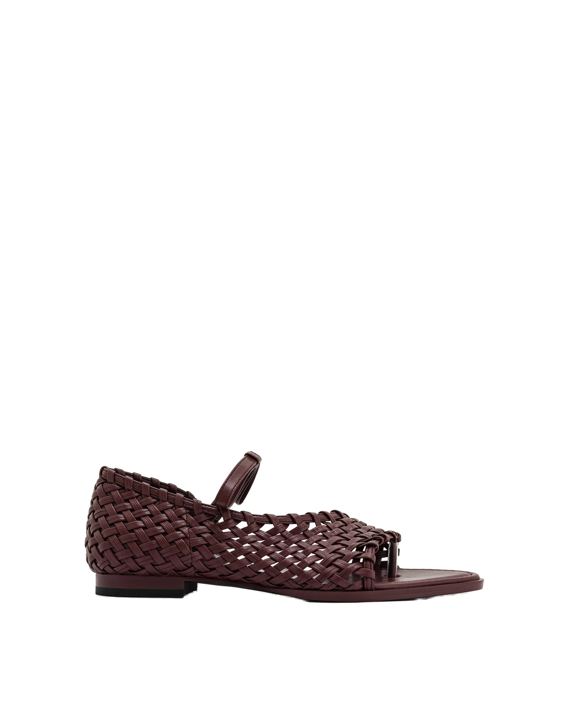 JW PEI Jocelyn Weave Strap Flip-flops in Claret Red JW PEI Jocelyn Weave Strap Flip-flops in Claret Red | Sandals | Luxury Shoes
