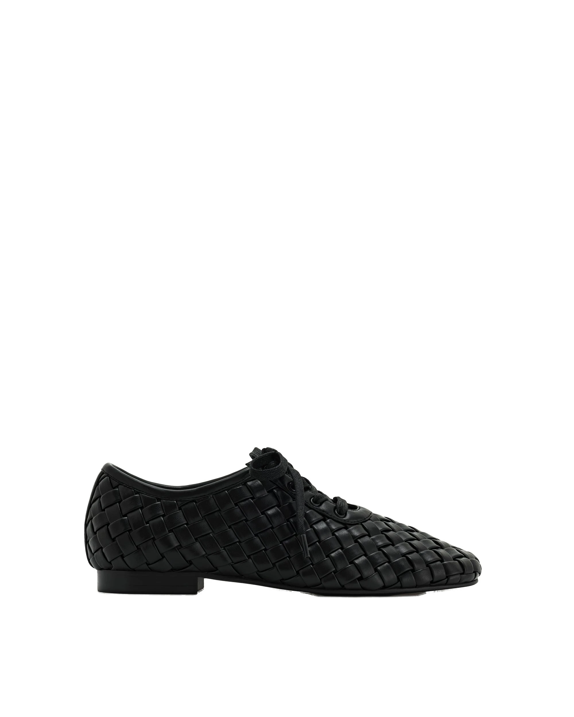 JW PEI Kayla Weave Strap Flat Shoes in Black JW PEI Kayla Weave Strap Flat Shoes in Black | Flats | Luxury Shoes