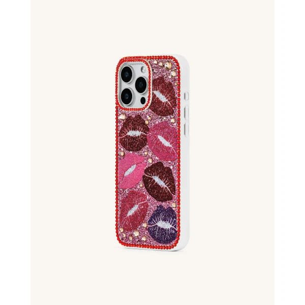 JW PEI Kiss of Glamour Phone Case in Multicolor Red | Phone Cases | Luxury Shoes 