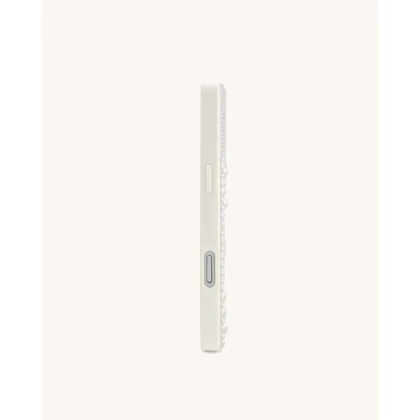 JW PEI Lemon Slice Faux Pearl Phone Case in White | Phone Cases | Luxury Shoes 
