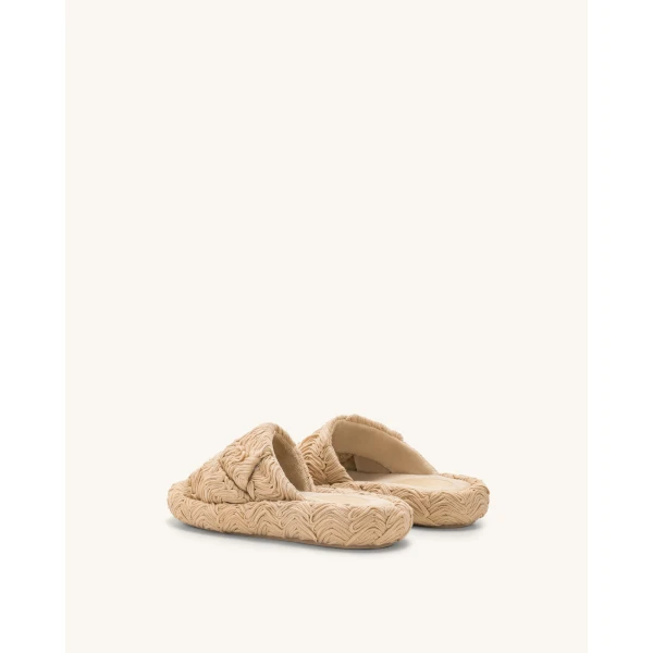 JW PEI Lilah Woven Platform Sandal in Beige | Sandals | Luxury Shoes 