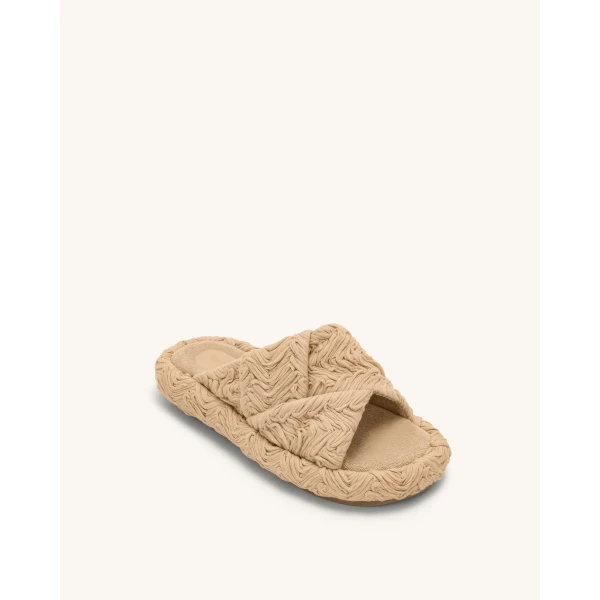 JW PEI Lilah Woven Platform Sandal in Beige | Sandals | Luxury Shoes 