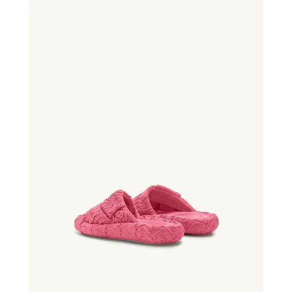 JW PEI Lilah Woven Platform Sandal in Rose Red | Sandals | Luxury Shoes 