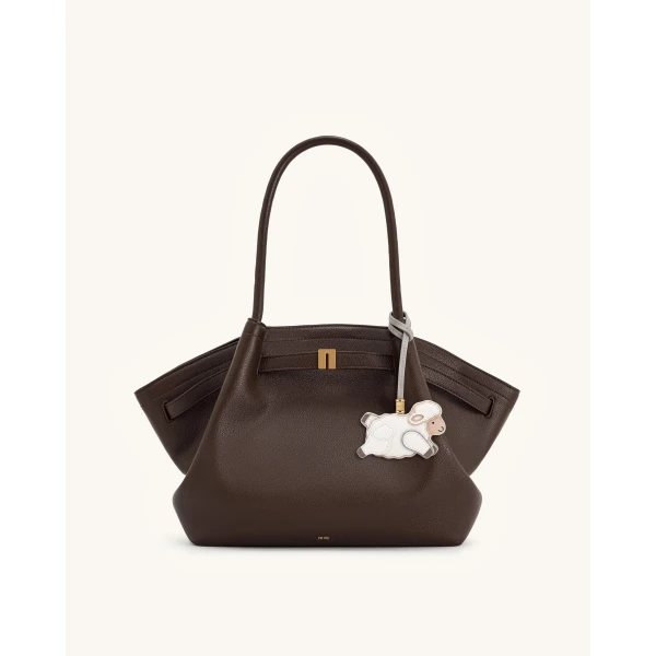 JW PEI Little Sheep Bag Charm in White | Bag Charms | Luxury Shoes 