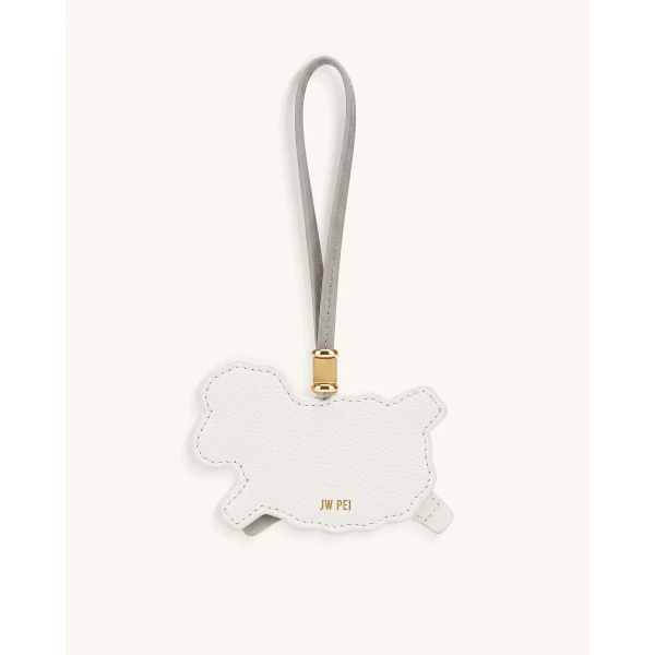 JW PEI Little Sheep Bag Charm in White | Bag Charms | Luxury Shoes 
