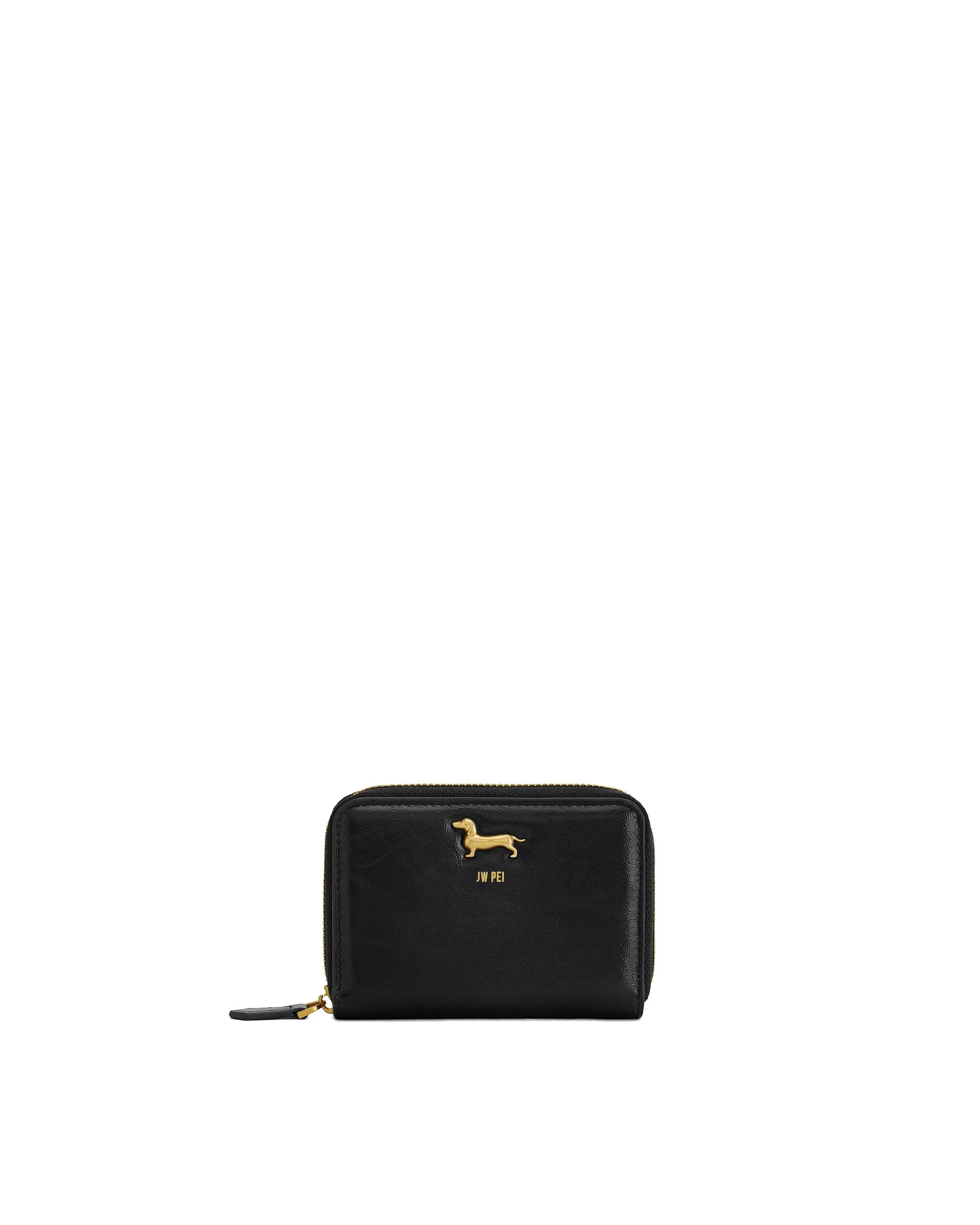 JW PEI Maeve Dachshund Metal Emblem Zip Wallet in Black JW PEI Maeve Dachshund Metal Emblem Zip Wallet in Black | Wallets & Purses | Luxury Shoes