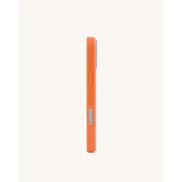 JW PEI Mediterranean Sardines Artificial Crystal Phone Case in Orange | Phone Cases | Luxury Shoes 