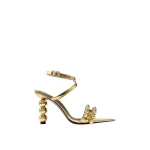 JW PEI Mia Strappy High Heels With Beaded Detail in Gold | Heels | Luxury Shoes 