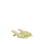 JW PEI Mireille Bow Floral Embroidered Applique Mesh Heeled Sandals in Chartreuse JW PEI Mireille Bow Floral Embroidered Applique Mesh Heeled Sandals in Chartreuse | Sandals | Luxury Shoes