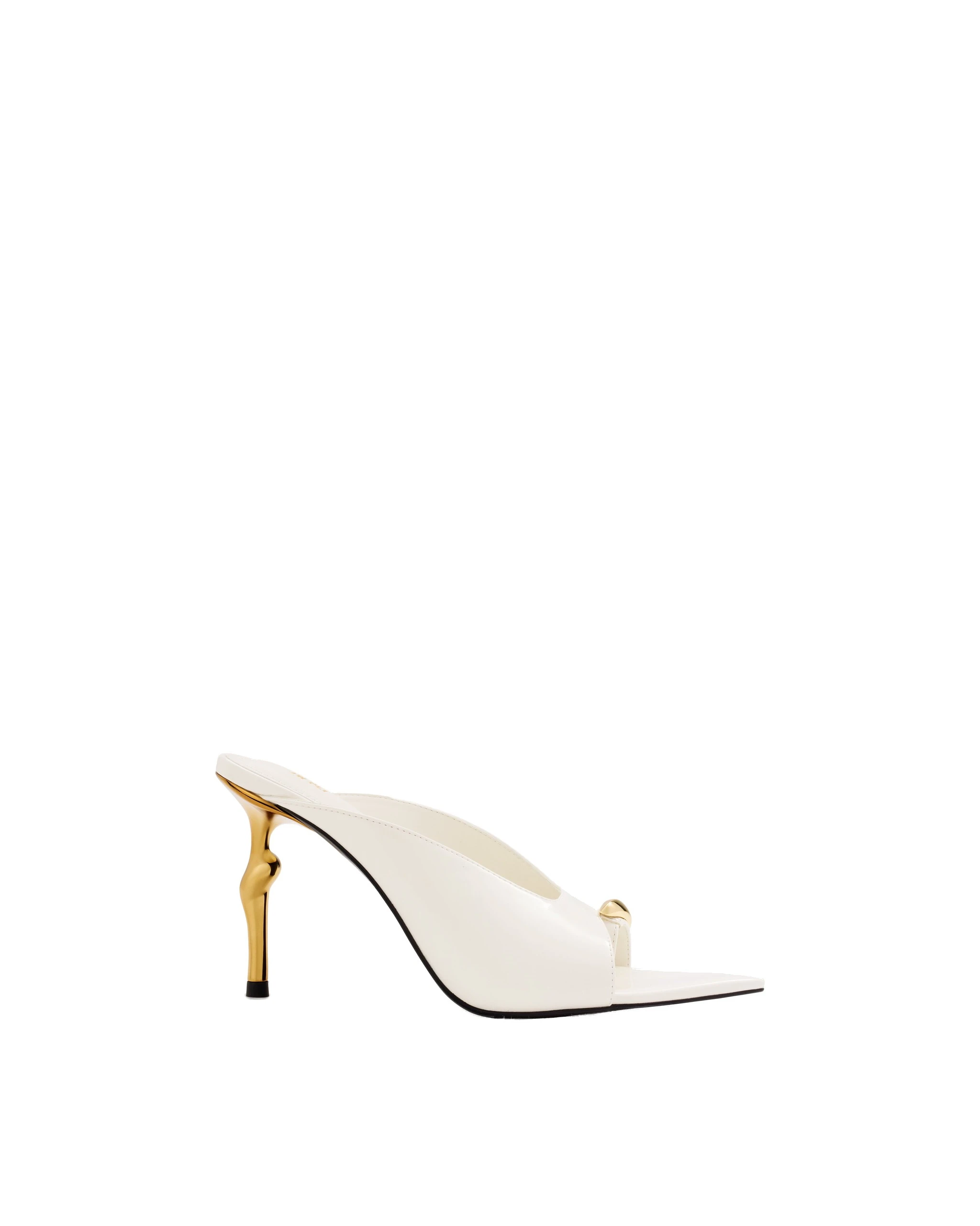 JW PEI Noemi Pointed-Toe Mule Heels in White JW PEI Noemi Pointed-Toe Mule Heels in White | Mules | Luxury Shoes