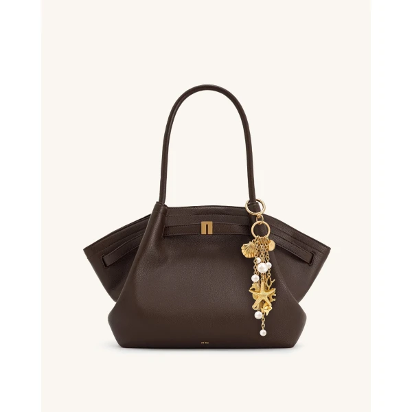 JW PEI Ocean Creature Faux Pearl Bag Charm in Gold | Bag Charms | Luxury Shoes 