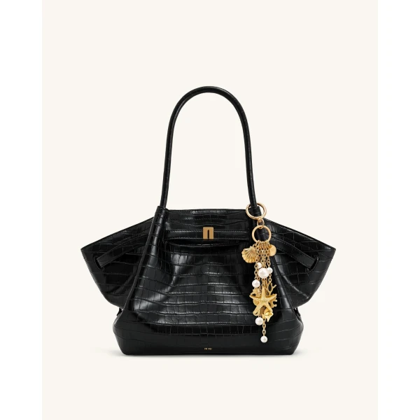 JW PEI Ocean Creature Faux Pearl Bag Charm in Gold | Bag Charms | Luxury Shoes 