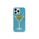 JW PEI Olive Martini Artificial Crystal Phone Case in Light Blue | Phone Cases | Luxury Shoes 