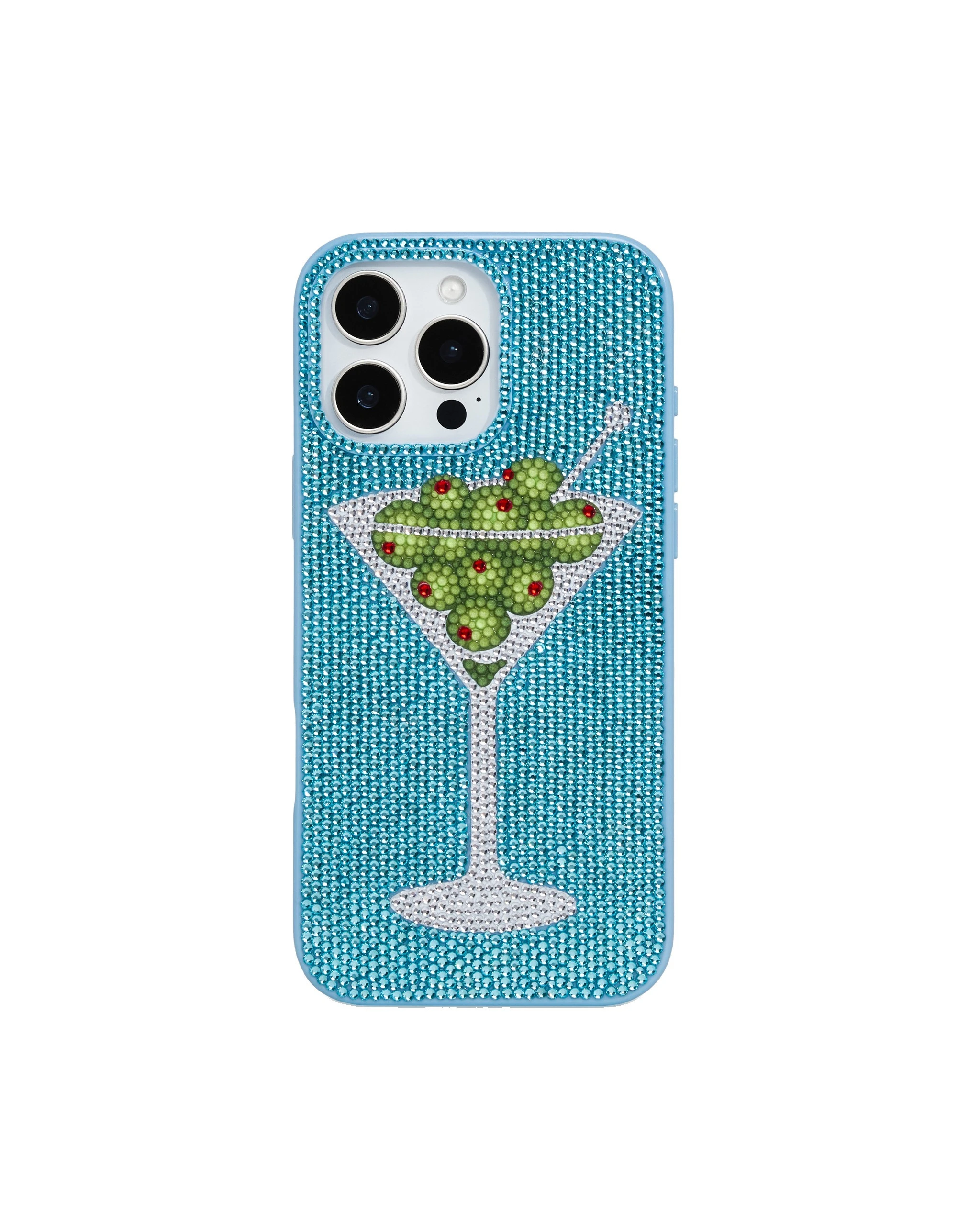 JW PEI Olive Martini Artificial Crystal Phone Case in Light Blue JW PEI Olive Martini Artificial Crystal Phone Case in Light Blue | Phone Cases | Luxury Shoes