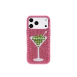 JW PEI Olive Martini Artificial Crystal Phone Case in Pink | Phone Cases | Luxury Shoes 