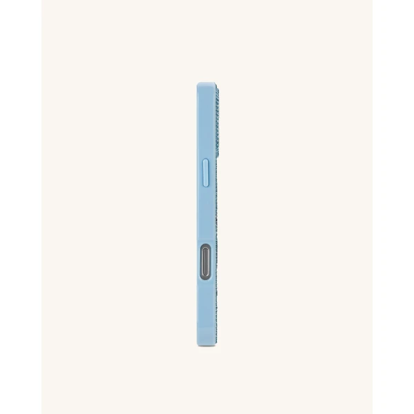 JW PEI Orca Pair Artificial Crystal Phone Case in Light Blue | Phone Cases | Luxury Shoes 