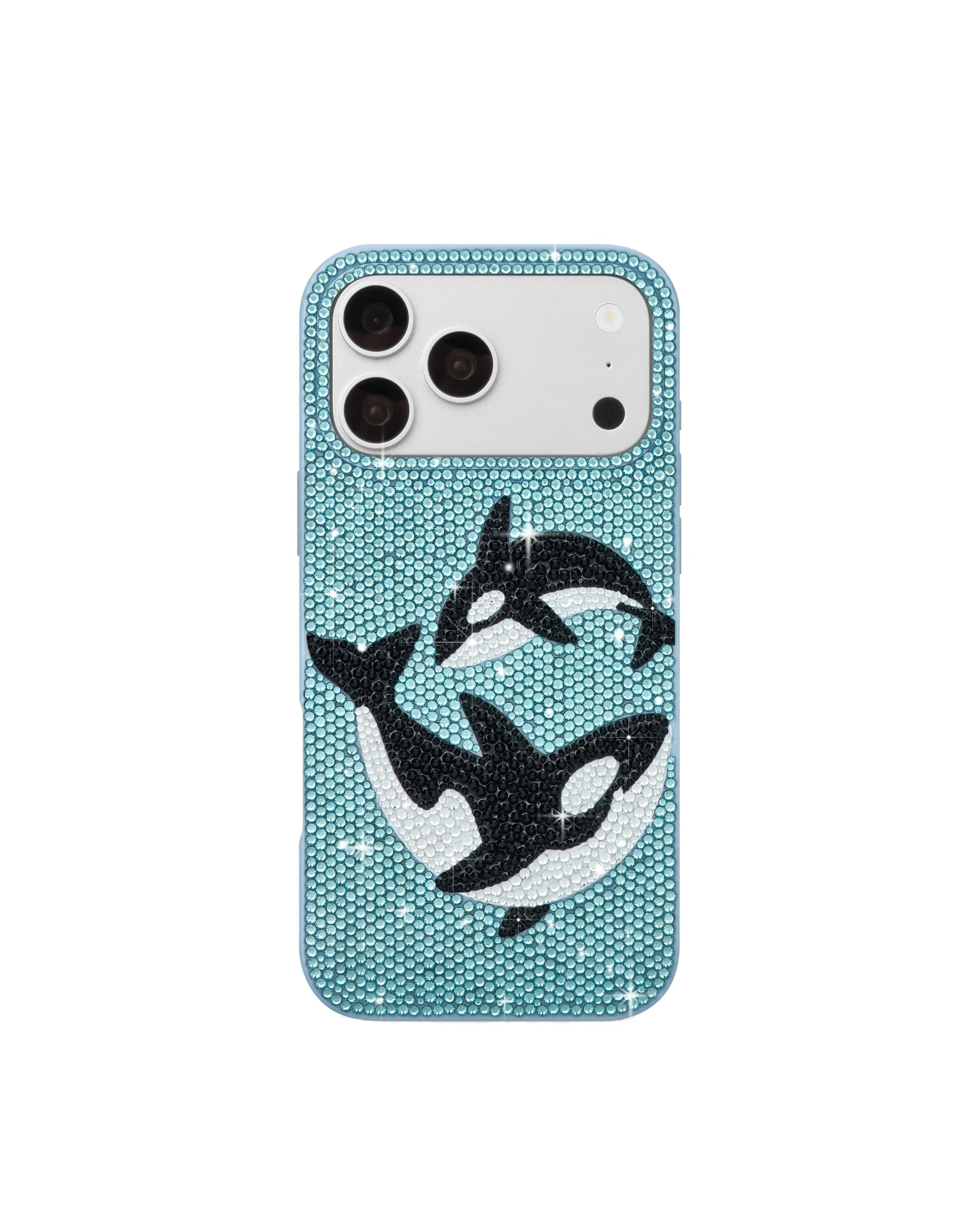 JW PEI Orca Pair Artificial Crystal Phone Case in Light Blue JW PEI Orca Pair Artificial Crystal Phone Case in Light Blue | Phone Cases | Luxury Shoes