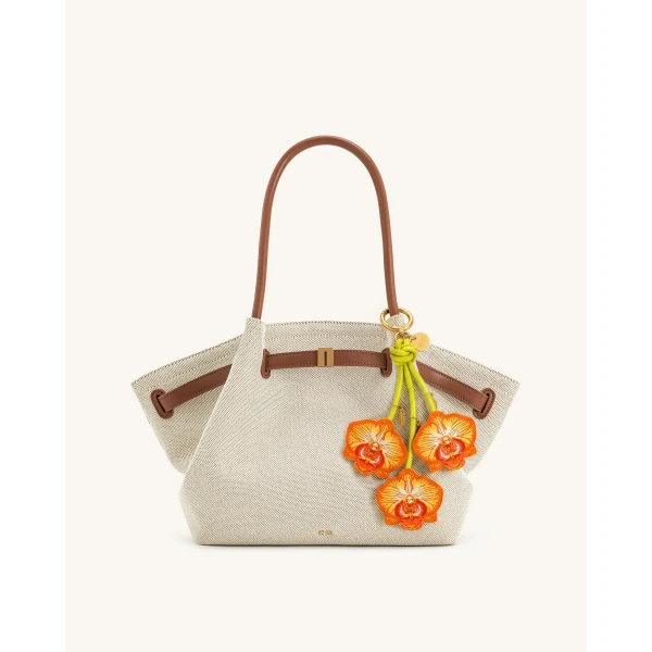 JW PEI Orchid Bag Charm in Bright Orange | Bag Charms | Luxury Shoes 