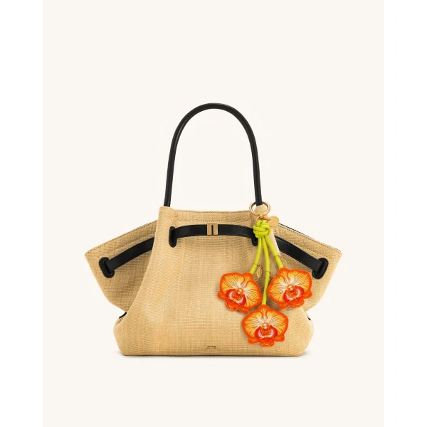 JW PEI Orchid Bag Charm in Bright Orange | Bag Charms | Luxury Shoes 