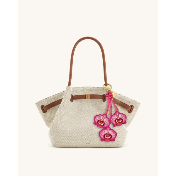 JW PEI Orchid Bag Charm in Pink | Bag Charms | Luxury Shoes 